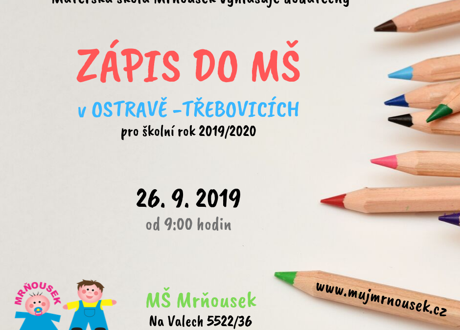 Zápis do MŠ v Ostravě-Třebovicích