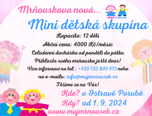 Mrňouskova nová mini dětská skupina v Ostravě – Porubě