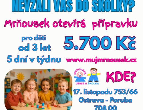 Mrňouskova přípravka – aneb nevzali nás do školky, máme řešení!
